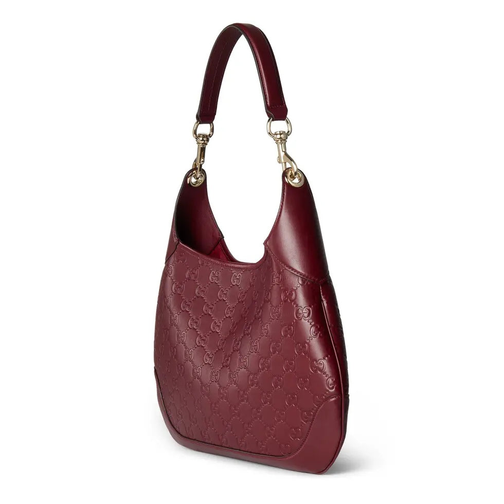 Red Printed Embossed Leather