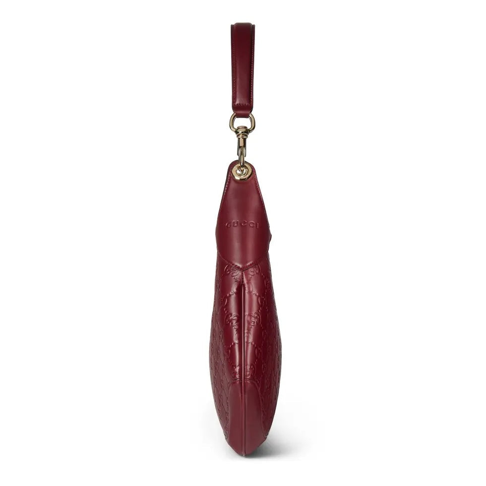 Red Printed Embossed Leather